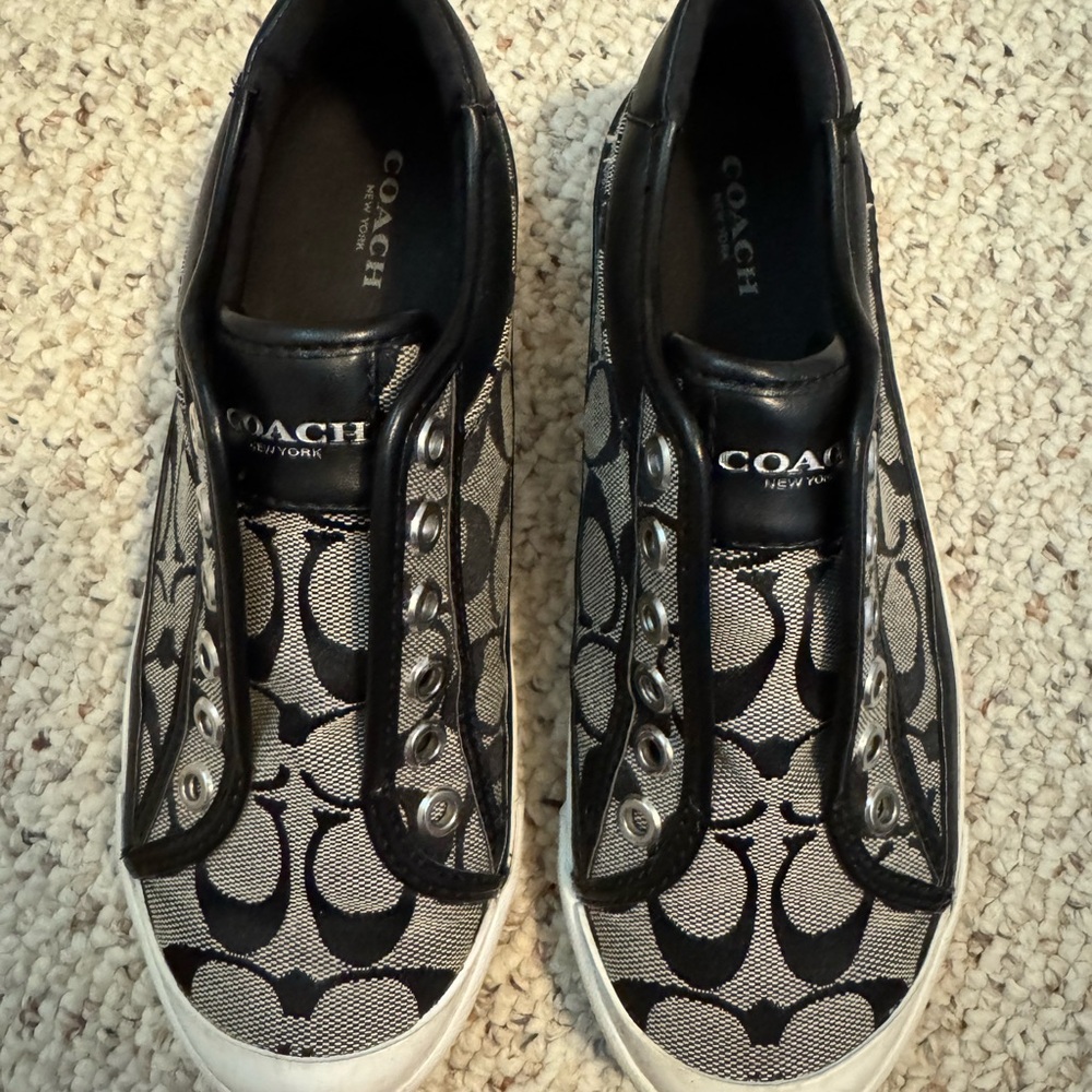 Coach Monochrome Slip-On Sneakers
